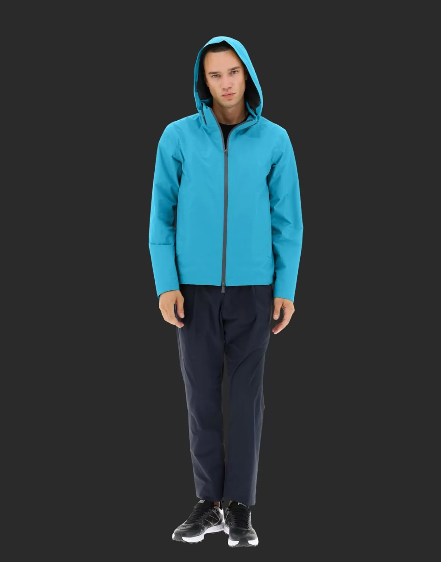 Herno Bomber Laminar In Gore-Tex Paclite® Shell Azzurro Fashion