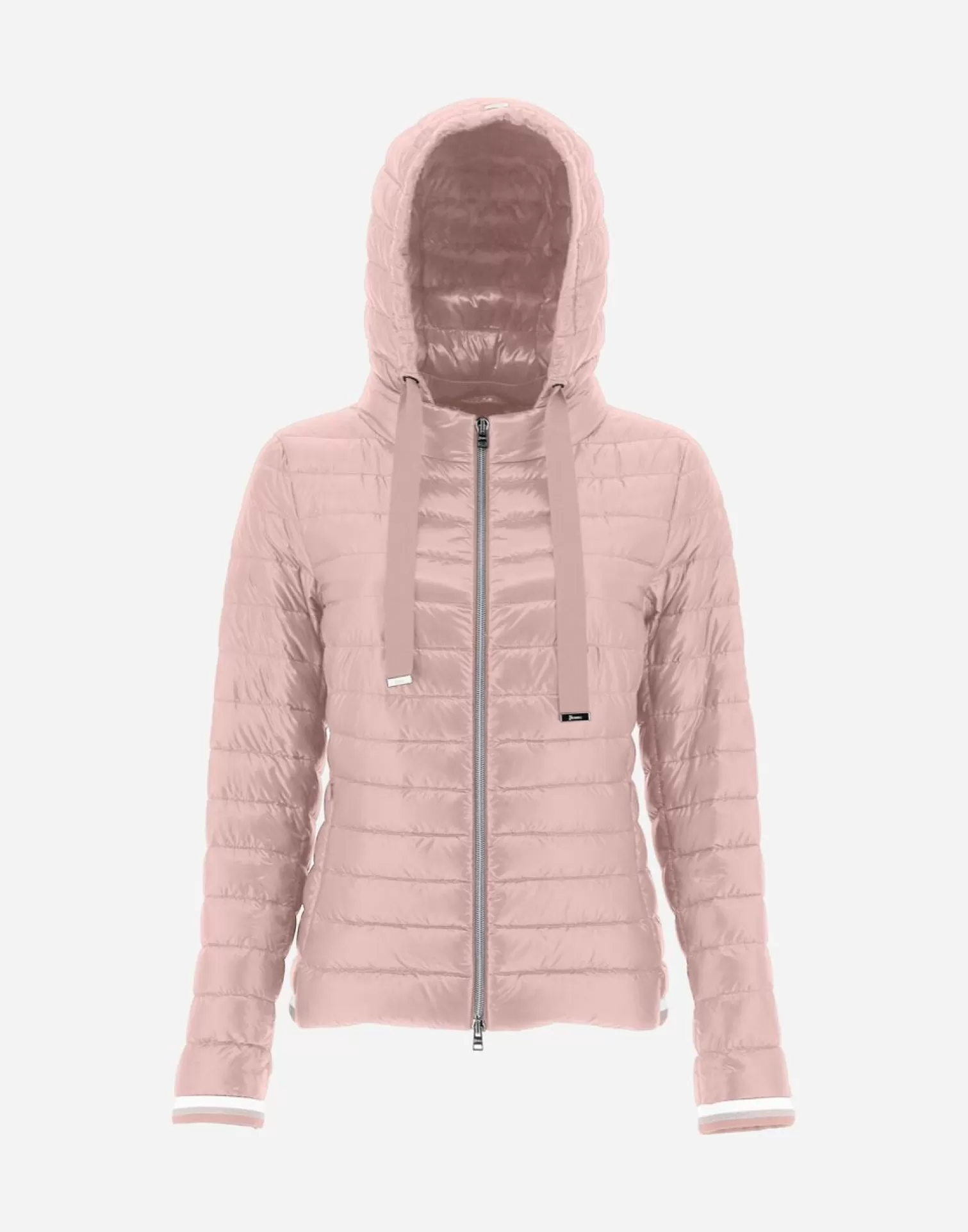 Herno Bomber Nylon Ultralight Con Maglia Lurex Rosa Outlet
