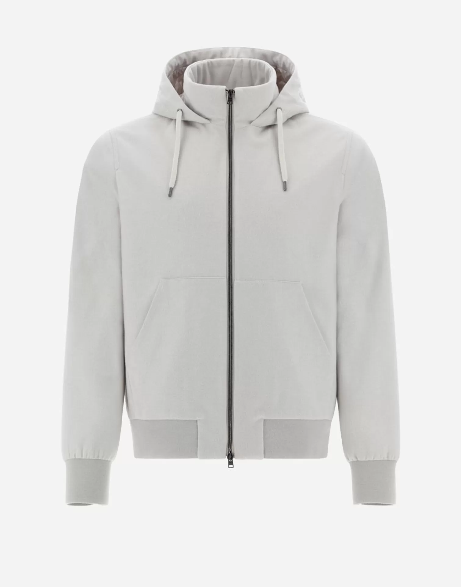 Herno Bomber Resort In Cashmere E Seta Beige Chiaro Cheap
