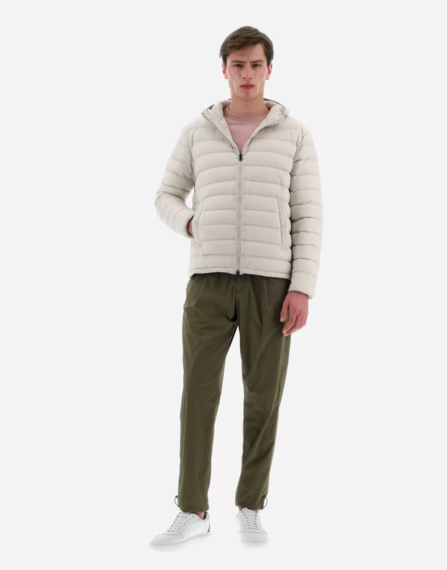 Herno Bomber Resort In Light Nylon Stretch Chantilly Cheap