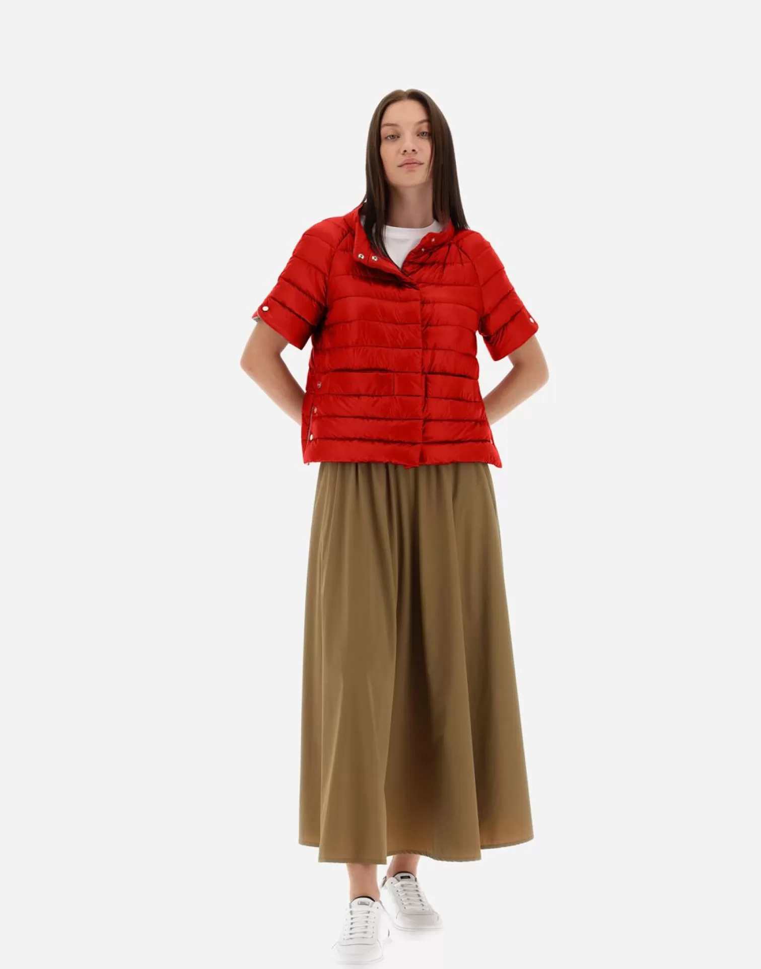 Herno Cappa In Nylon Ultralight E Monogram Rosso Cheap