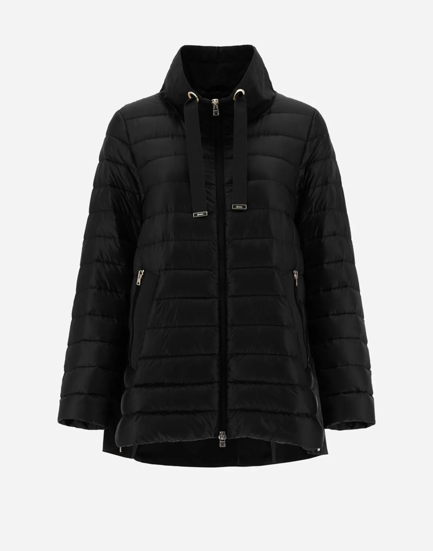 Herno Cappotto In Nylon Ultralight E New Techno Taffeta' Nero Hot