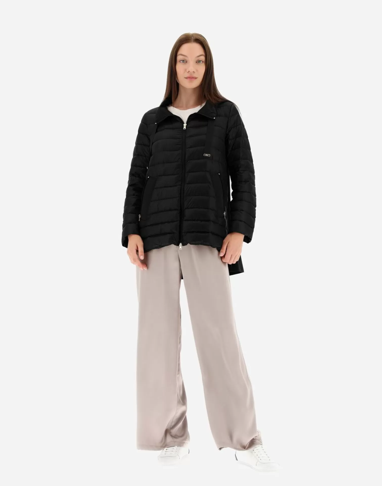 Herno Cappotto In Nylon Ultralight E New Techno Taffeta' Nero Hot