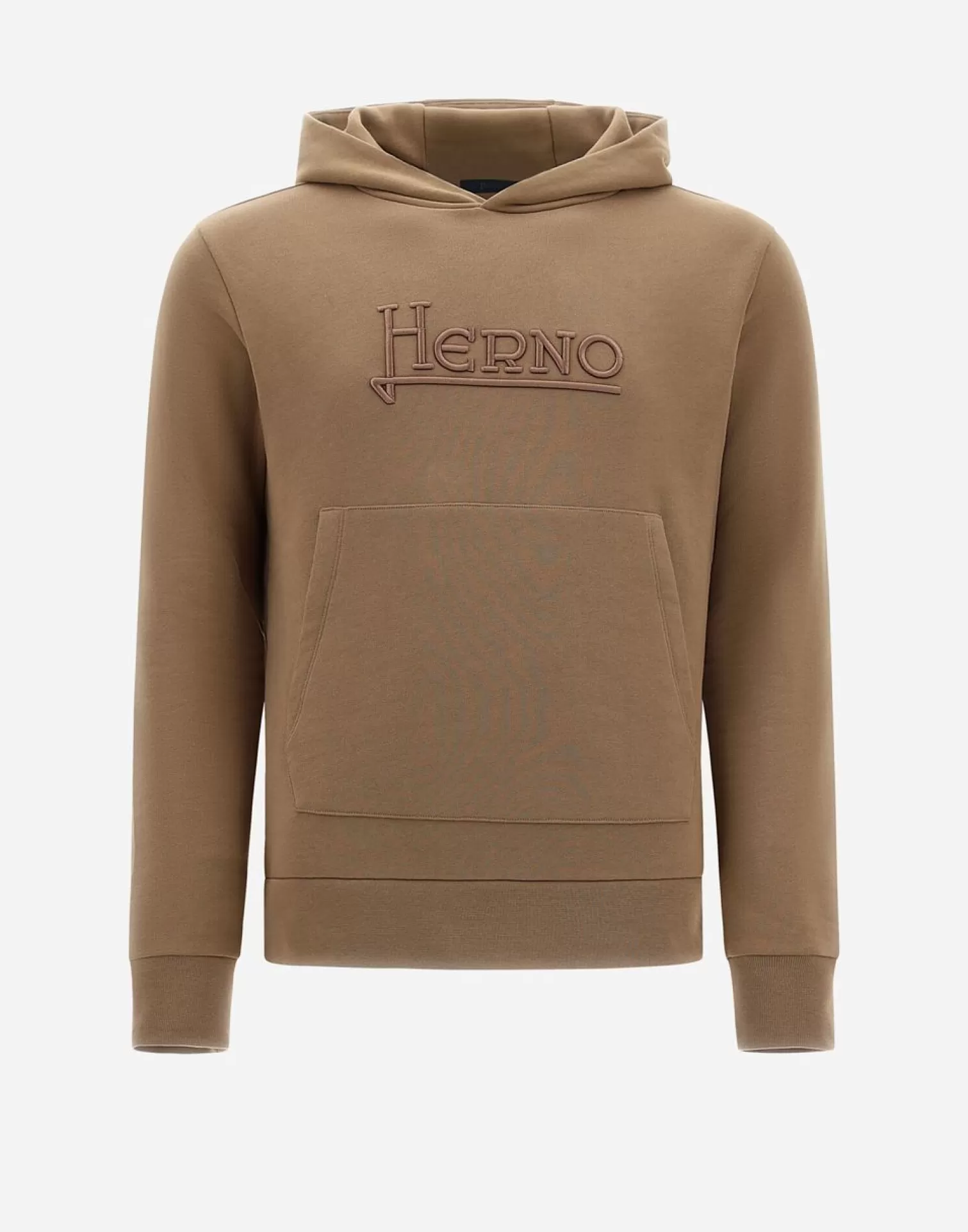 Herno Felpa Online Exclusive Unisex Cotton Heavy Jersey Cammello Clearance