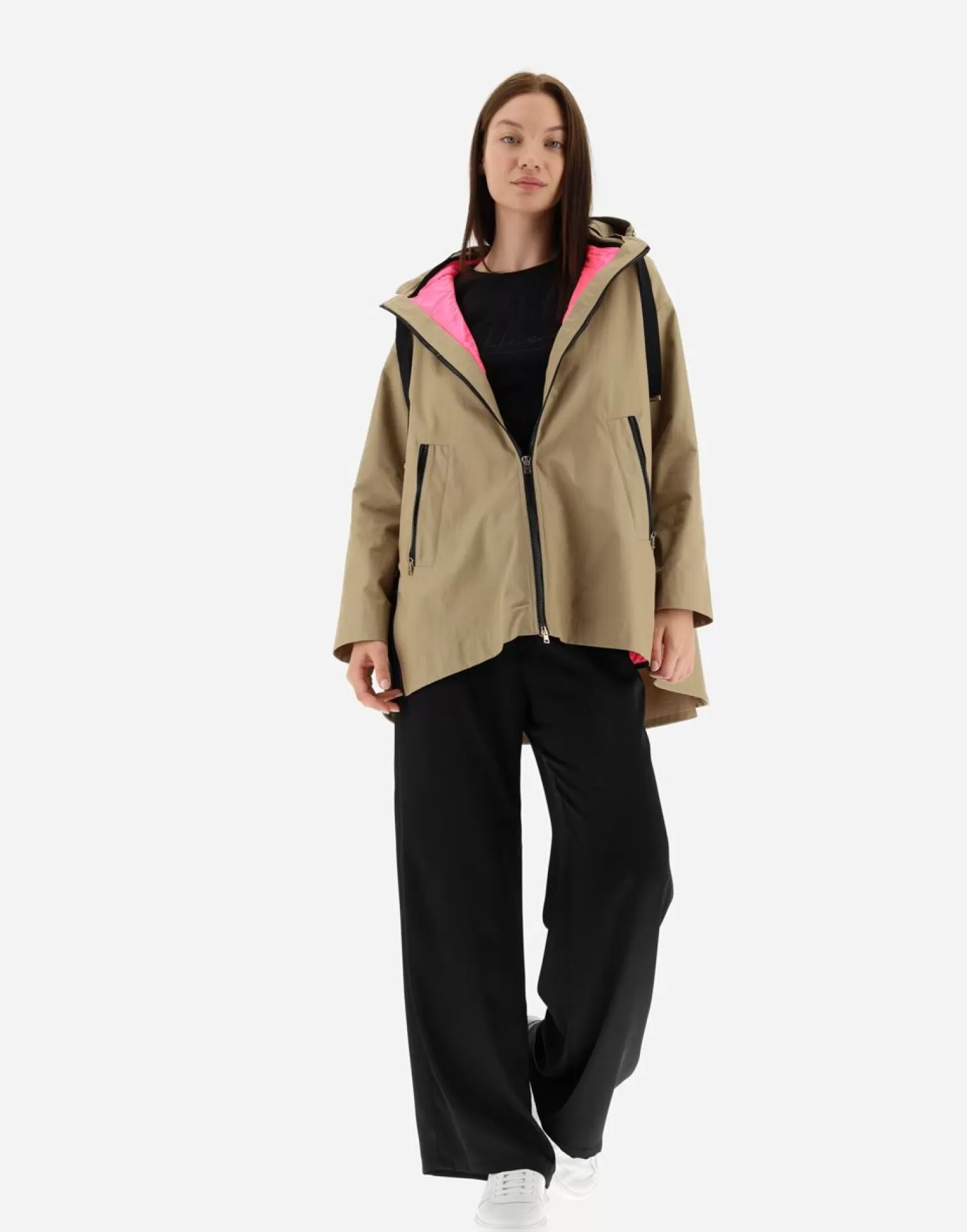 Herno Giaccone In Delon E Nylon Ultralight Sabbia Discount