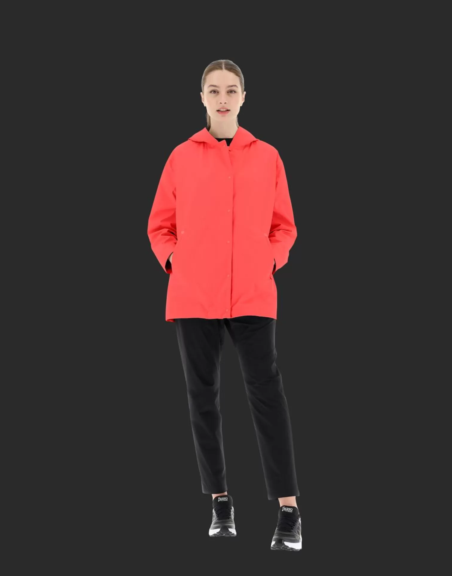 Herno Giaccone Laminar In Gore-Tex Paclite® Shell Rosa Paradiso Sale