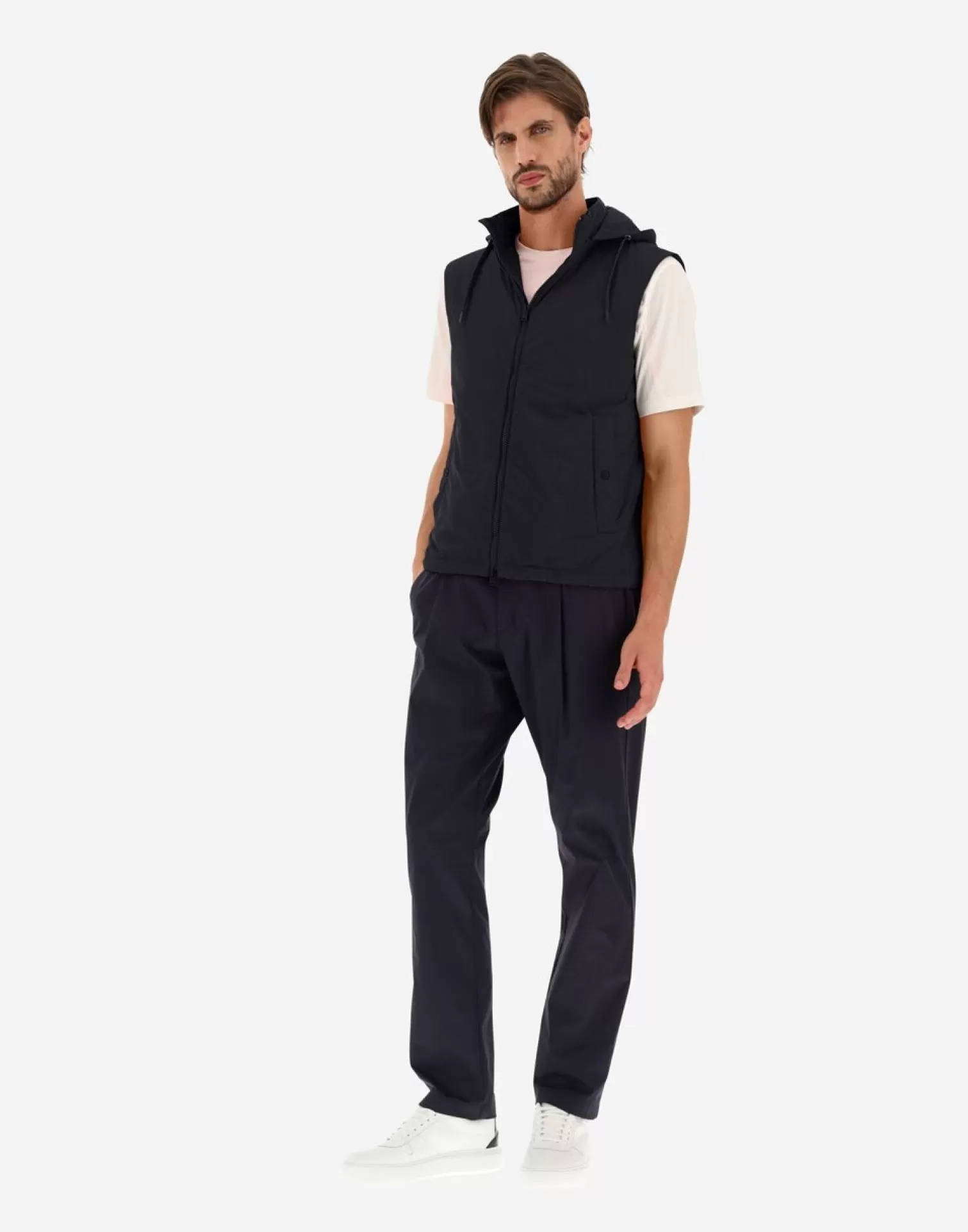 Herno Gilet In Nuage Blu Navy Online