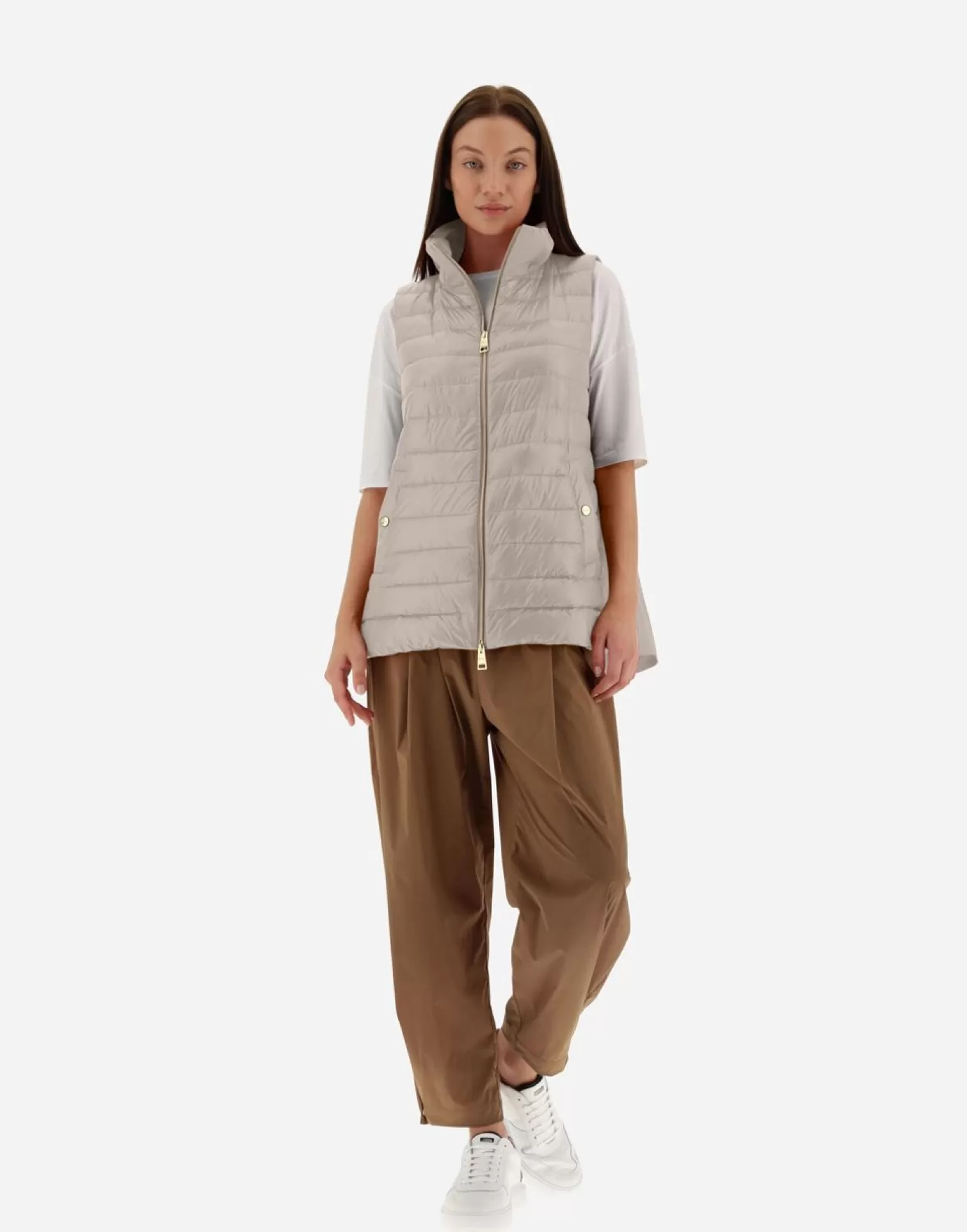 Herno Gilet In Nylon Ultralight E New Techno Taffeta' Chantilly Flash Sale