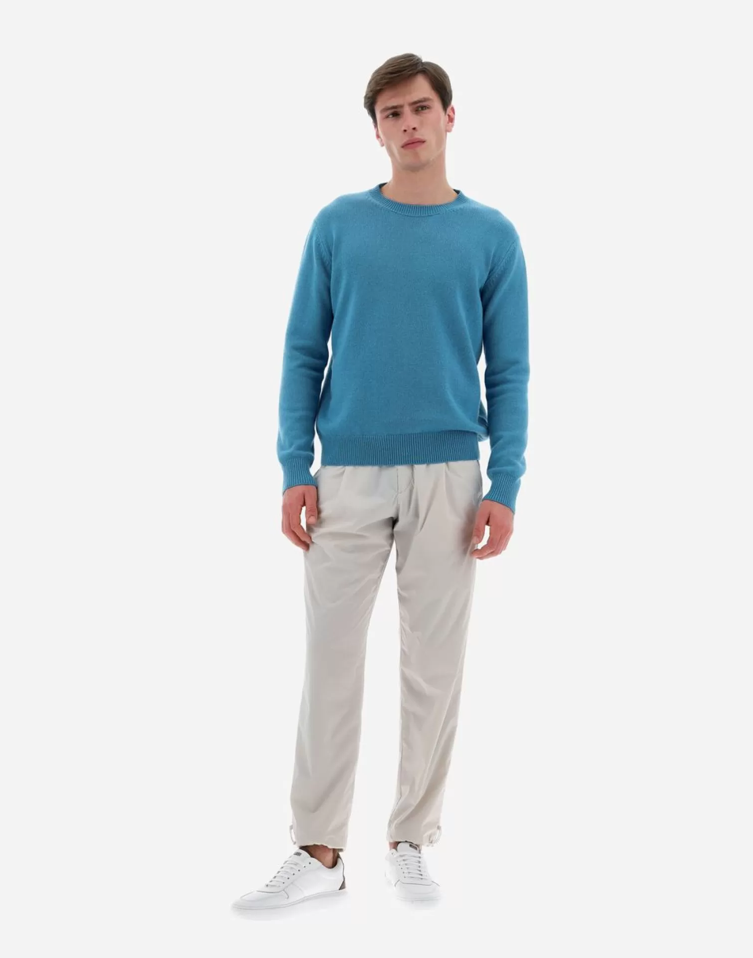 Herno Maglia Resort In Cashmere Cloud Polvere Hot
