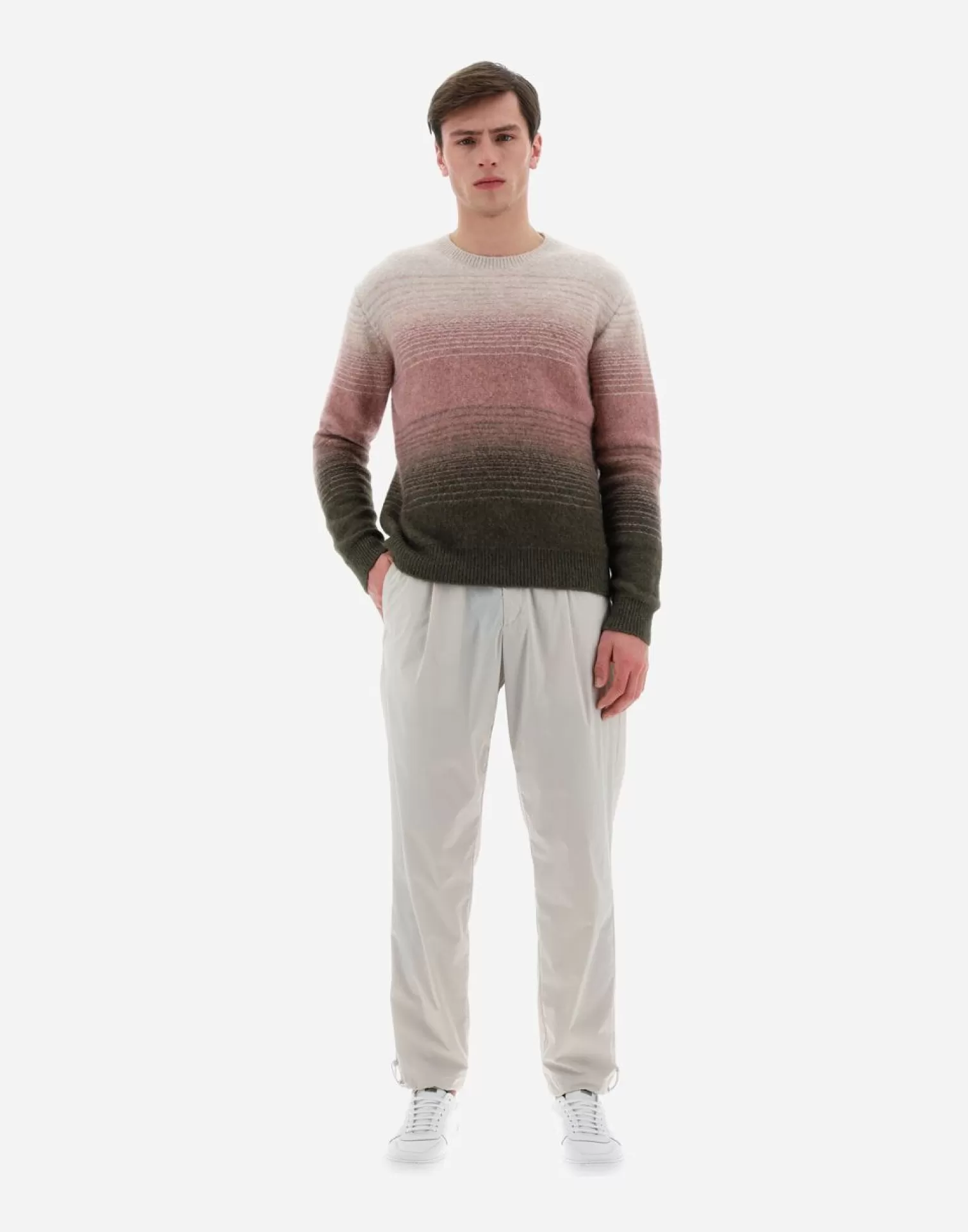 Herno Maglia Resort In Faded Blend Militare Chiaro Fashion