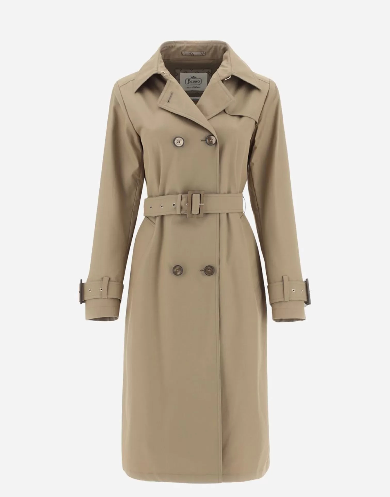 Herno Trench In Delon E Monogram Sabbia Outlet