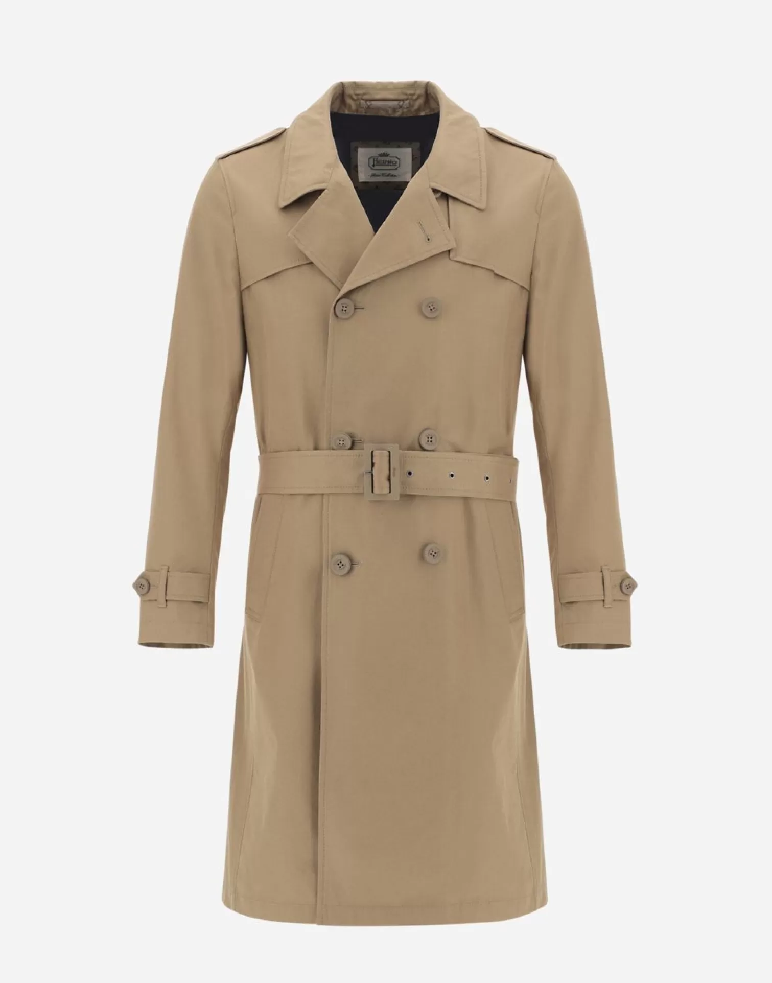 Herno Trench In Delon E Monogram Sabbia Best Sale