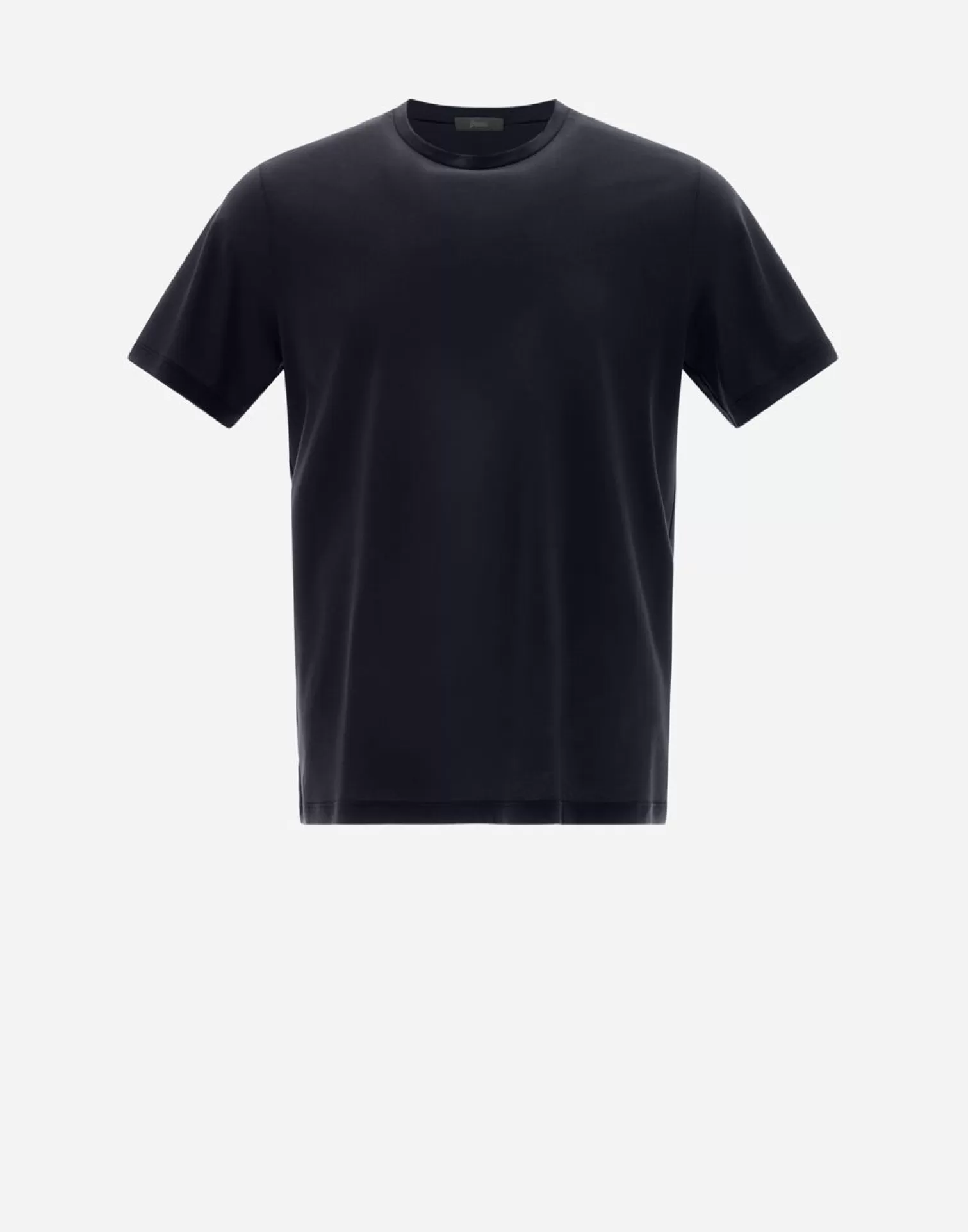 Herno T-Shirt In Jersey Crepe Blu Navy New