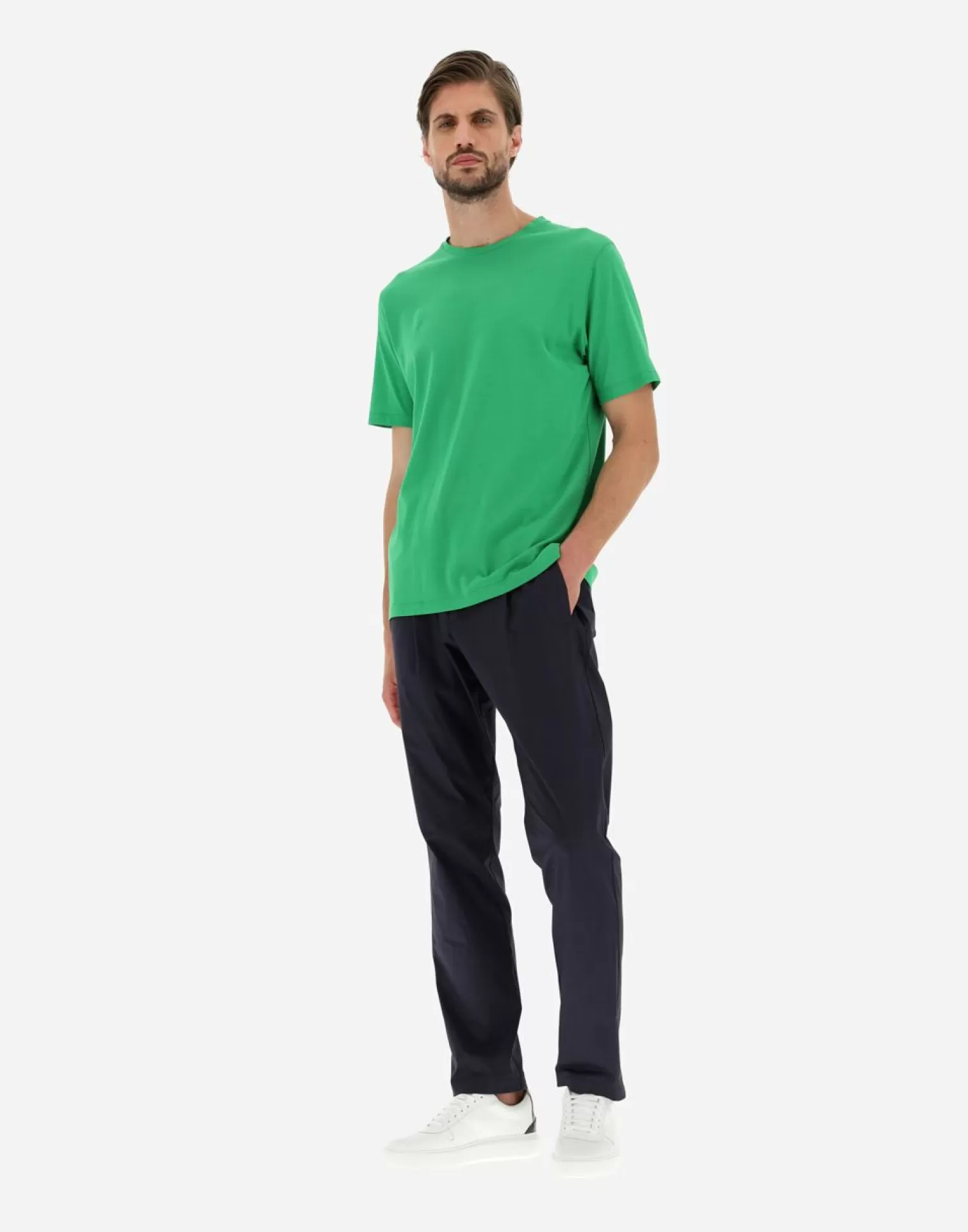 Herno T-Shirt In Jersey Crepe Verde Best