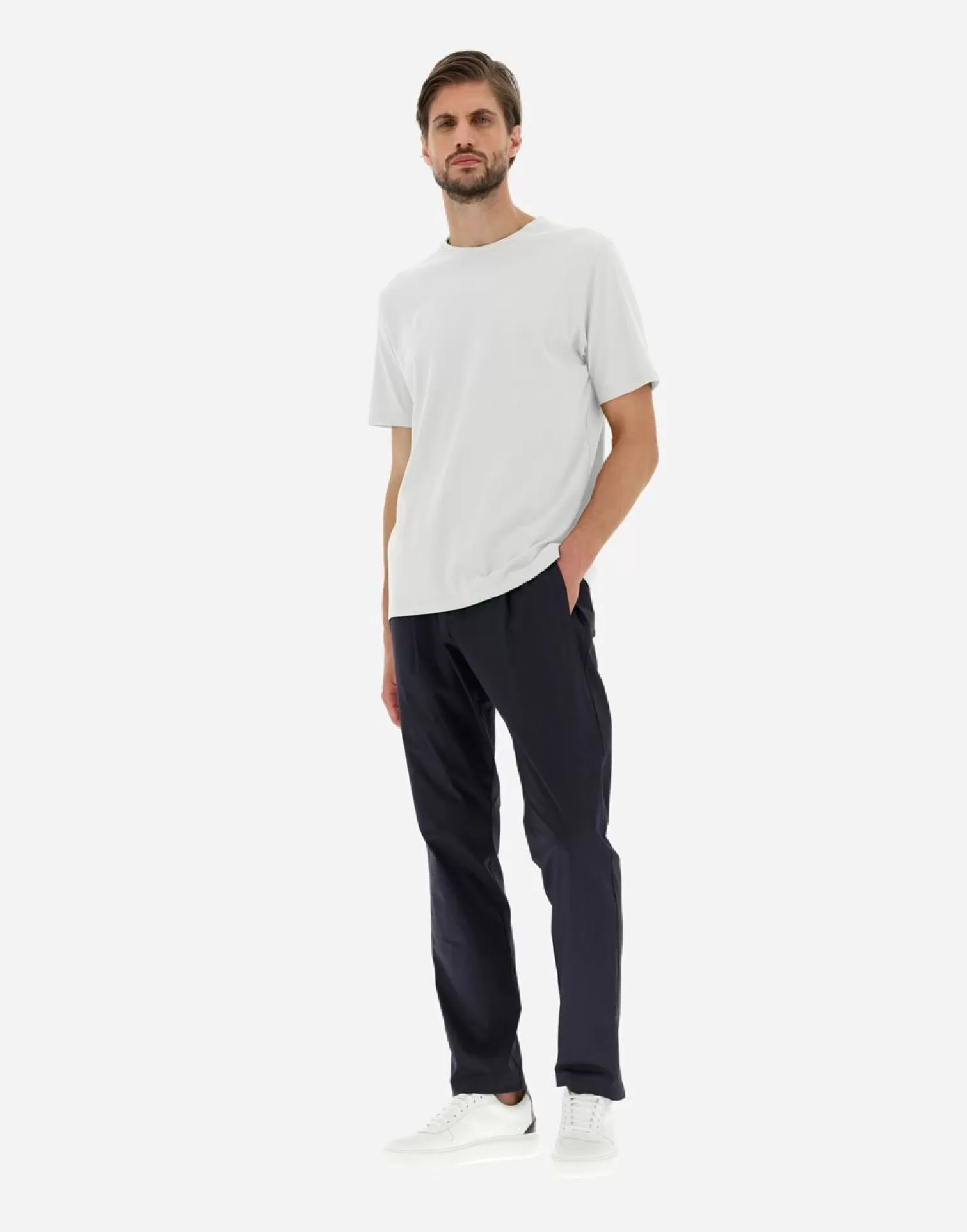 Herno T-Shirt In Jersey Crepe Bianco Store