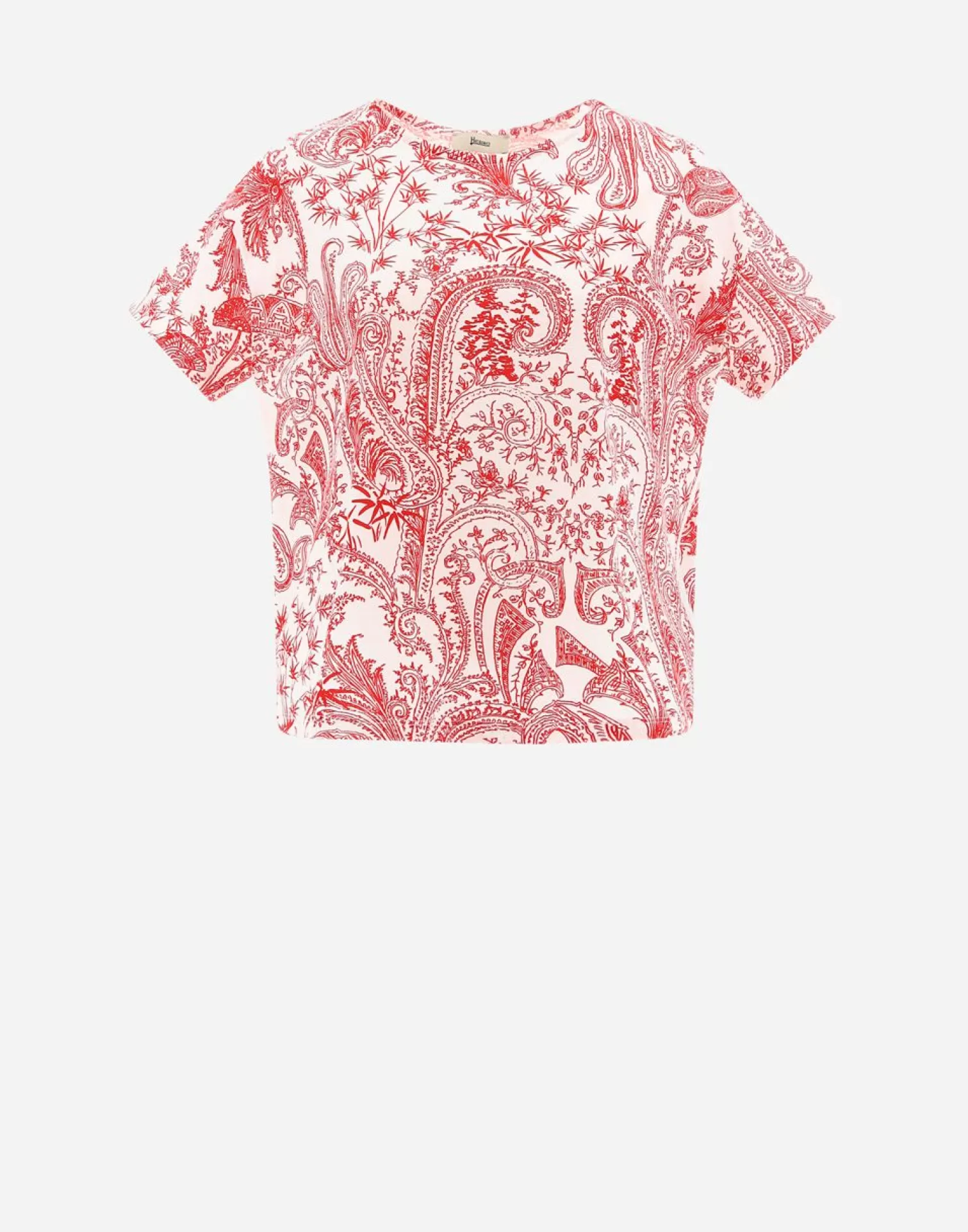 Herno T-Shirt In Oriental Fancy Jersey Multicolore Best Sale
