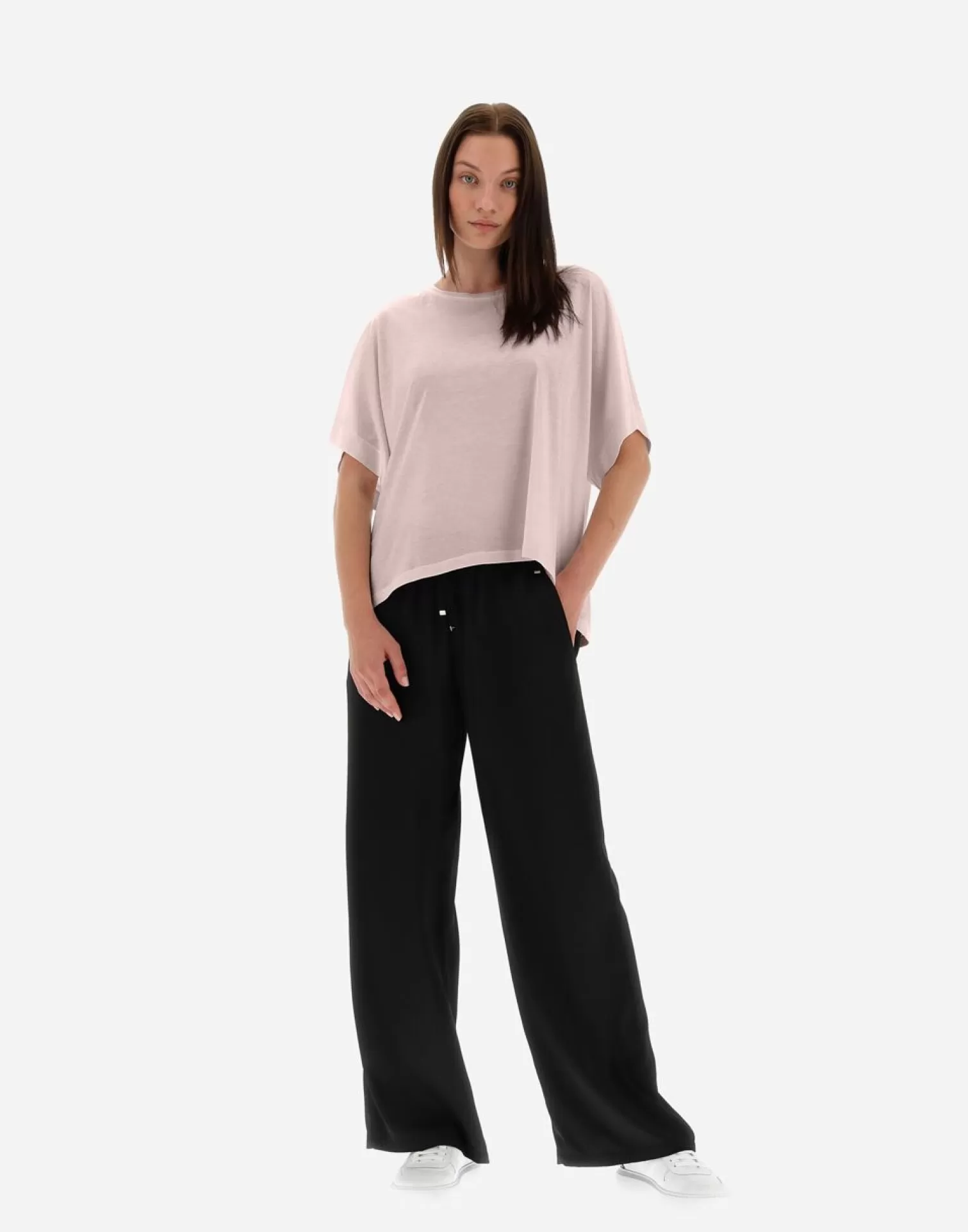 Herno T-Shirt In Silk Jersey Rosa Best Sale