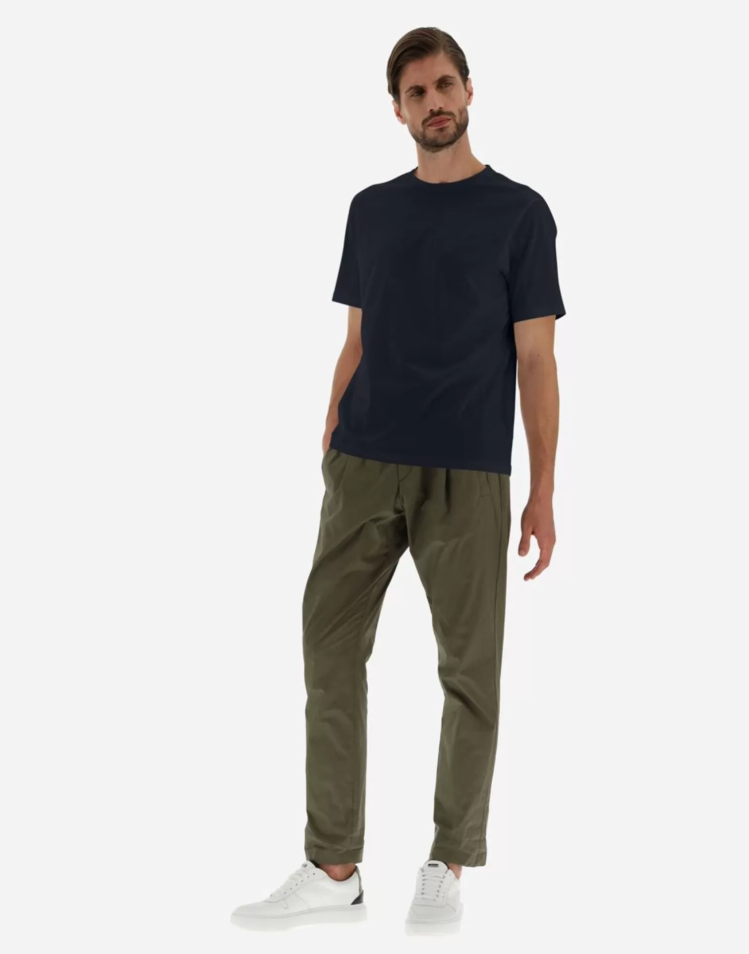 Herno T-Shirt In Superfine Cotton Stretch Nero Fashion