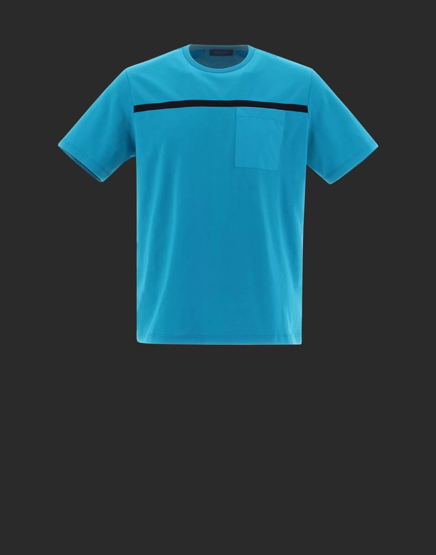 Herno T-Shirt Laminar In Sport Heavy Jersey Azzurro Shop