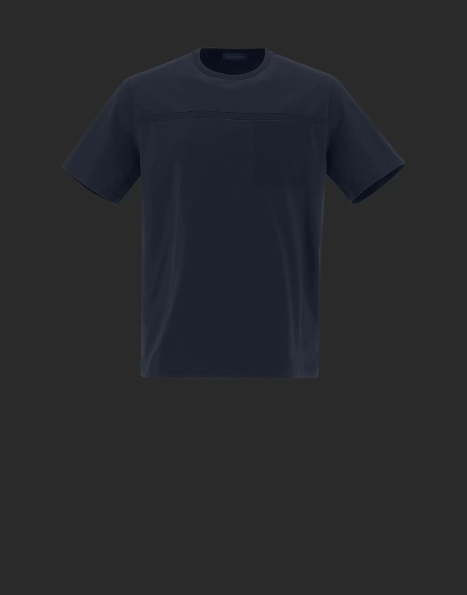 Herno T-Shirt Laminar In Sport Heavy Jersey Blu Sale