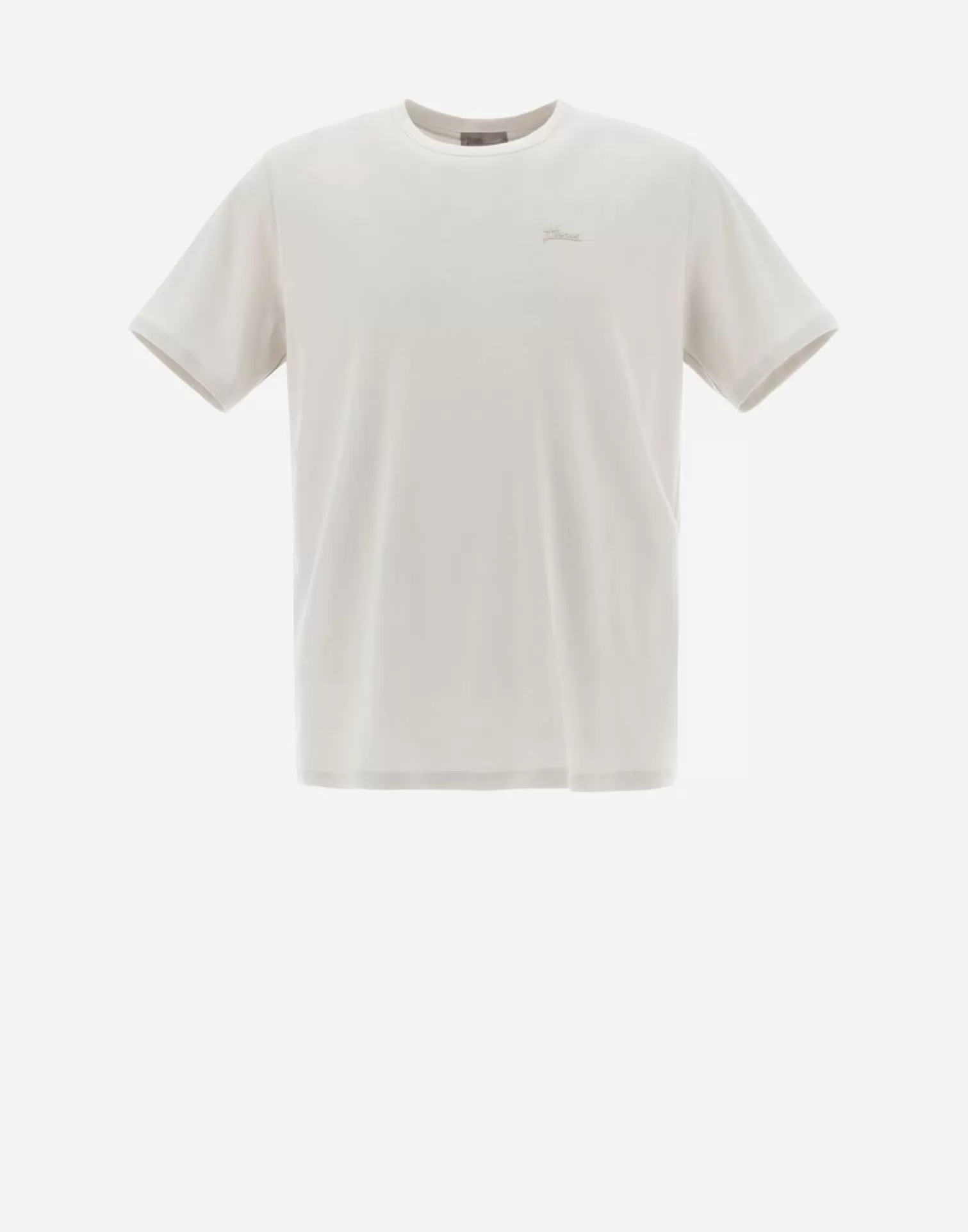 Herno T-Shirt Resort In Basic Cotton Chantilly Clearance