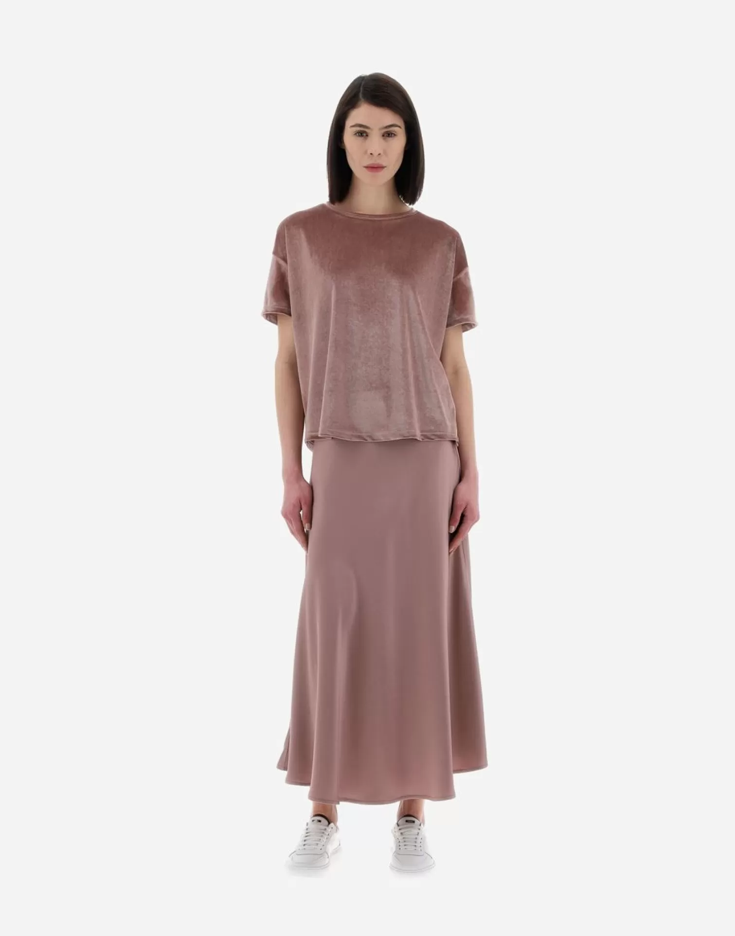 Herno T-Shirt Resort In Glamour Chenille Lilla Online
